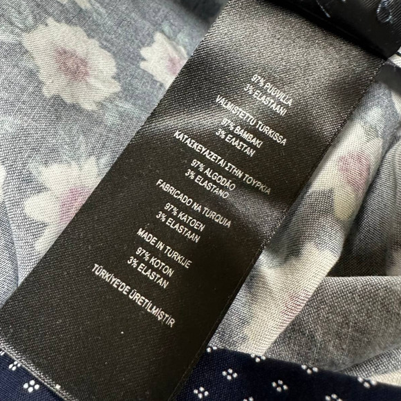 Ted Baker NWT Wewill Slim Fit Floral Button-Up Shirt Size 6 US XXL Chest 44-46 - Picture 9 of 12